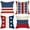 Bright Star, variant on 4th of July Patriotic Decorative Throw Pillow Covers 18x18 Set of 4, America USA Rustic Red White Blue Stripes Stars Outdoor Pillowcase, American Independence Day Cushion Case Home Decor