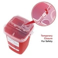 thumbnail image 5 of Alcedo Sharps Container for Home Use 1 Quart (1-Pack) | Biohazard Needle and Syringe Disposal | Small Portable Container for Travel and Professional Use, 5 of 10