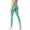 SAGE, variant on Women's Peached Front Seamless Leggings with Inner Pocket Full-Length Yoga Pants M SAGE