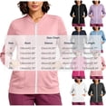 thumbnail image 2 of Vivianyo HD Women's V‑Neck Zip Up Nurse Work Sweatshirt, Fitted Stretch Long Sleeve Top, Fall Uniform Cover Up with Pen Sleeve Slots and Pockets for Medical Workplace and Daily Errands, Sizes S-2XL, 2 of 7