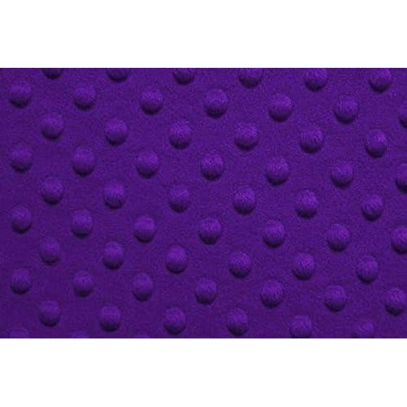 Minky Dot Fur Fabric, by (Purple)