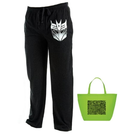 Transformers Decepticon Mens' Loung Pants & Tote-2 Piece Gift Set - Free Shipping