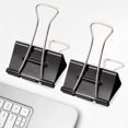 thumbnail image 3 of Moustache Binder Clips, Black, 20 Count, 3 of 10