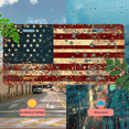 thumbnail image 5 of 1 Pcs 2D Flat License Plate Covers & Frames, American Flag with Fireworks For Decorative Front, Waterproof For Decoration Aluminum License Plate Covers & Frames Cover For Men Women, 12" X 6", 5 of 7