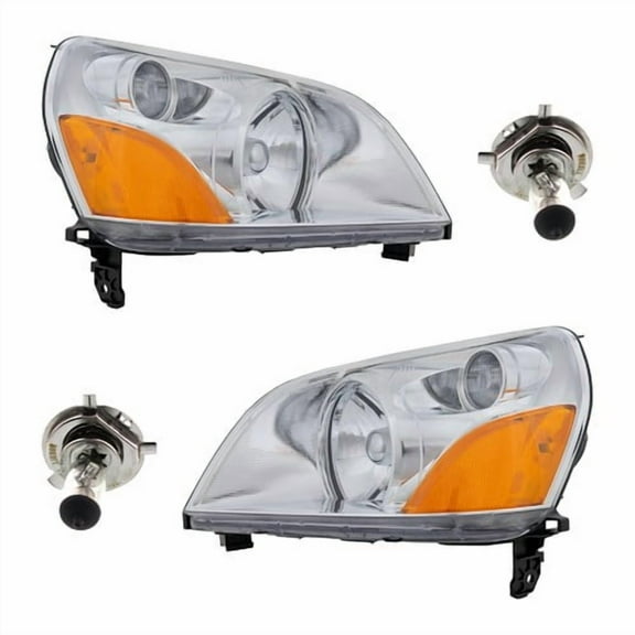 Halogen Headlight Kit For 2003 Honda Pilot Driver and Passenger Side w/ Bulb(s)