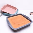 thumbnail image 4 of CNKOO Silicone Square Cake Pan  8x8 Baking Pan  Brownie Pan - Nonstick Silicone Cake Molds  Silicone Baking Mold for Brownies  Cakes  Rice Crispy Treats and Lasagnas, 4 of 6