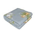 thumbnail image 3 of Throw Blanket for Couch Sofa and Bed, Baby Elephant Giraffe Soft Plush Throw Blanket, Fuzzy Cuteness Comfy Warm Washable Flannel Blanket Throws for All Season, 3 of 8