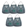thumbnail image 1 of 5pa Reusable Mesh Bags For Fruit And Vegetable Hanging Storage, Kitchen Storage,washable Foldable Net Bags, 1 of 2