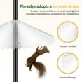 thumbnail image 5 of Threns 2 Pcs Transparent Squirrel Baffle with Serrated Edge Pole Mount Bird Feeder Squirrel Guard Effective Bird Feeder Baffle for Outside Bird Feeder Pole, 5 of 11