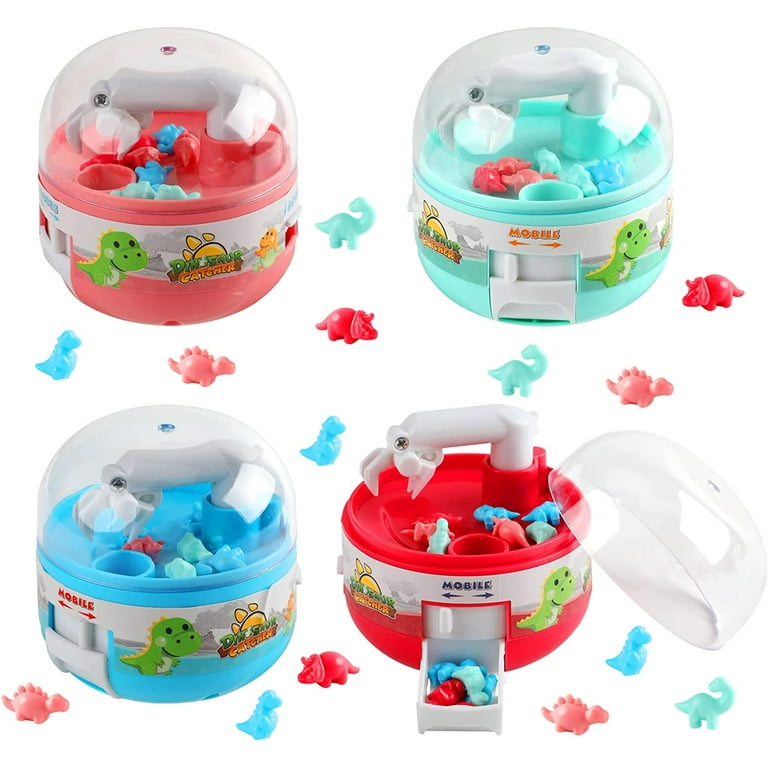 4 Pcs Mini Claw Machines, Mini Dinosaur Claw Machine ， Gifts For Boy And  Girl 5-12 