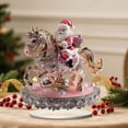 thumbnail image 4 of Lwlmwt Santa Ornament 8-inch 2D Flat Acrylic Santa Carousel Display Stand Ideal for Christmas Decorations, Desktop Ornament and Holiday Gift, 4 of 7