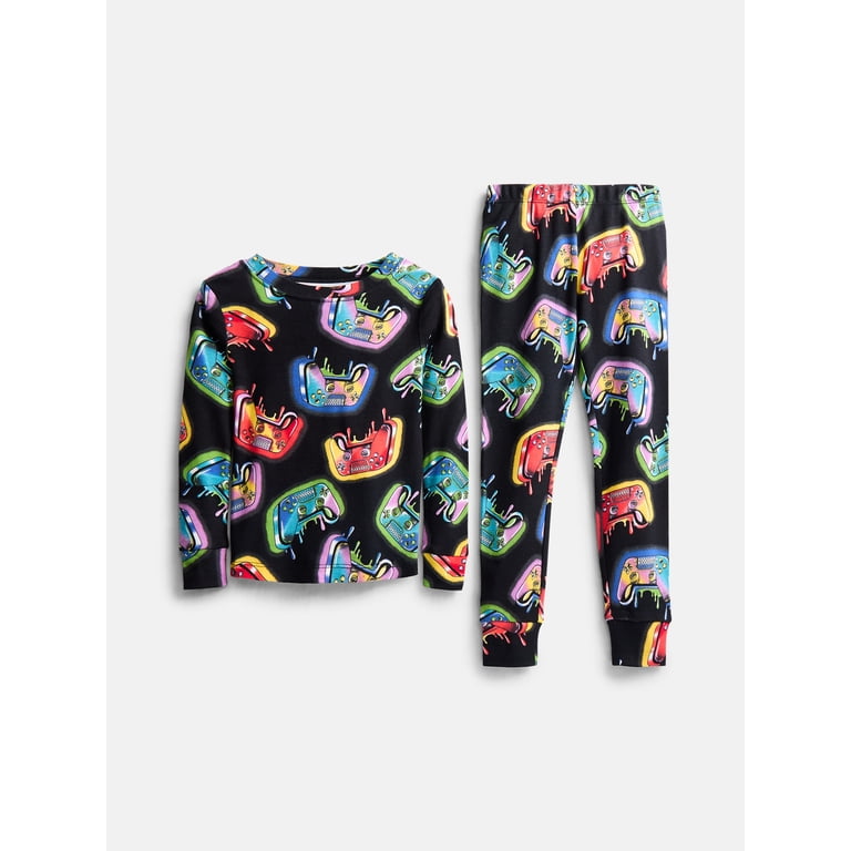 Wonder Nation Boys Snug Fit Cotton Pajama Set photo 1