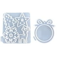 thumbnail image 2 of Xihbxyly Dia Del Primer Ministro Colgante Moldeado de Yeso para Decoración Navideña, Colgante Moldeado de Árbol de Navidad, Lazo Artesanal, Copo de Nieve, Casa de Ciervos, 2 of 7