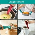 thumbnail image 3 of 2 Kitchen Anti Scald Clip, Silicone Multi Purpose Tongs Anti-Skid Clamp, Bowl Plate Anti Scald Clip for Air Fryer & Food Steamer & Oven & Microwave Oven, 3 of 5
