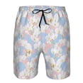 thumbnail image 3 of Salouo Orchids Flowers Pattern Swim Trunks for Men,Men's Hawaiian Bathing Suit Swimsuits Quick Dry Swimming Board Shorts Beach Shorts with Pockets-Large, 3 of 6