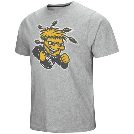 - Wichita State Shockers Men's T-Shirt Grey Logo Tee