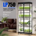 thumbnail image 3 of Barrina LP750 Indoor Greenhouse with Grow Light 5-Tier Plant Stand with Light 140W TX-S35 2FT 5000K Full Spectrum Plant Shelf with Tent Timer & Thermometer for Seed Tray Growth 29.5 x 13.8 x 70.9IN, 3 of 9