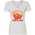 thumbnail image 3 of Inktastic My Love Language is French Fries Women's V-Neck T-Shirt, 3 of 5