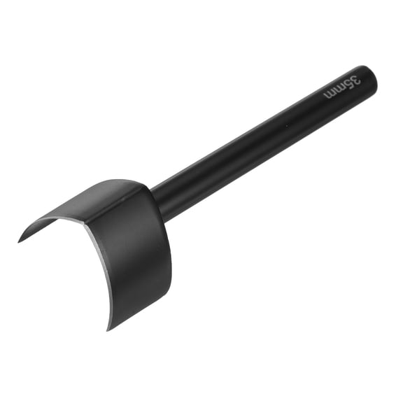 Uxcell V-Shaped Leather Cutter Punch 35mm Carbon Steel Strap Punch Tool for Crafting Strap Belt Wallet