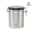 thumbnail image 2 of Vertall 2-pack Stainless Steel 16-oz Food Storage Canister with Airtight Locking Clamp and Bonus Scoop, 2 of 2