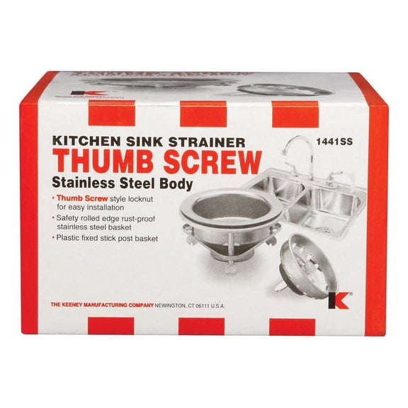 Do it Stainless Steel Basket Strainer Assembly Thumb Screw Style