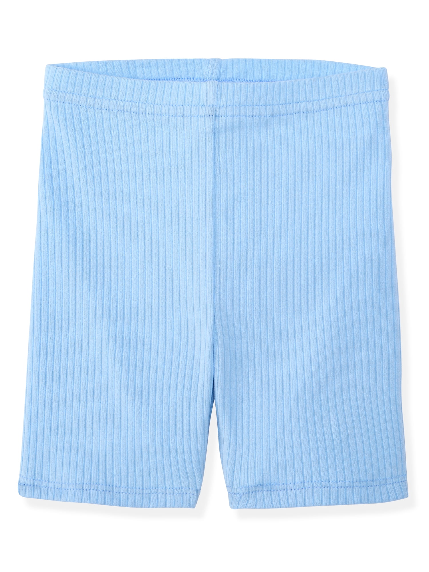 Garanimals Newborn, Baby & Toddler Girl Ribbed Cotton Biker Shorts, Prints & Solids, 4-Pack, Sizes 0-6T