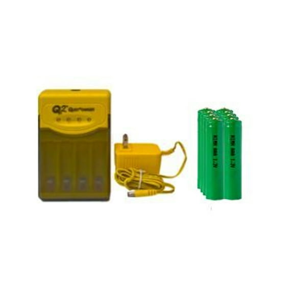 Quest Q2 Smart Charger   8 AAA NiMH Batteries (1200 mAh)