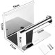 thumbnail image 2 of Wall-mounted toilet paper holder with brushed stainless steel wall-mounted, 2 of 5