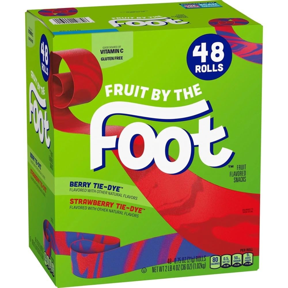 Ruthy's Outlet Fruit Flavored Snack Assortment - Gushers, Fruit Roll-ups & Fruit by the Foot - Care Package, Variety Boxes for Office Home oor School Snack