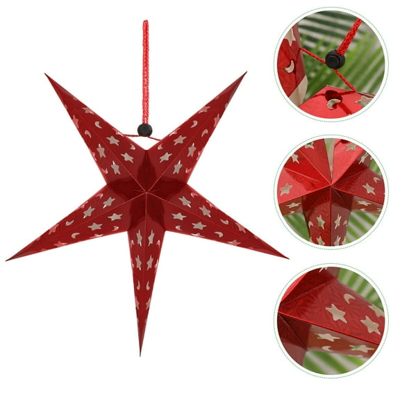 Zehuanyu  Star Lanterns Red Paper Cute Lamp Lamps for Living Room