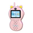 thumbnail image 1 of 150 m. Walkie-talkies para niños con videollamadas y fotos, recargables, con tarjeta de memoria, radio bidireccional para jugar al aire libre, con forma de animales para niños, 1 of 1