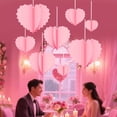 thumbnail image 2 of 8 guirnaldas románticas colgantes con forma de corazón para San Valentín para mamá. Rosa, 2 of 5