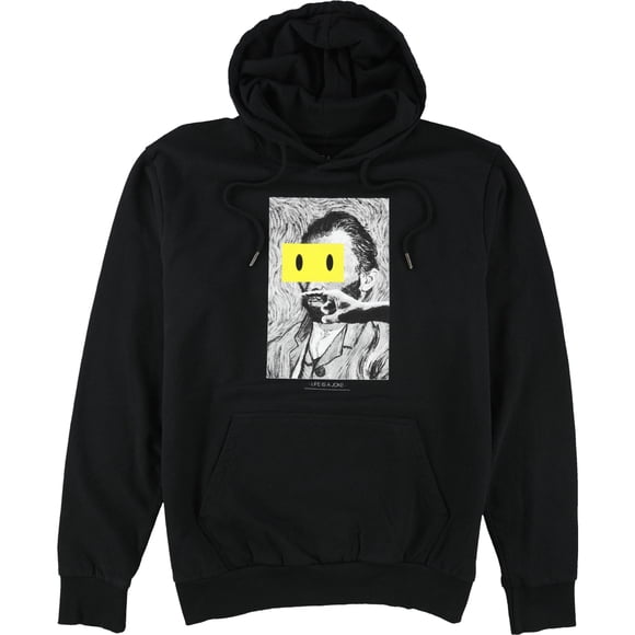Elevenparis Mens Van Gogh Hoodie Sweatshirt, black, XL