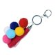 thumbnail image 1 of Boho Colorful Fuzzy Ball Borla Colgante Llavero Llavero Llavero Hugo Llavero, 1 of 10