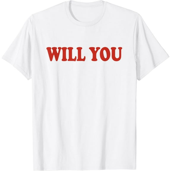 Will You Marry Me Marriage Proposal T-Shirt100% cotton