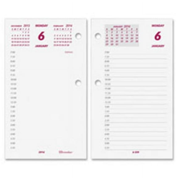 Rediform REDC2R Daily Calendar Refill- for C2S- 2PPD- Jan-Dec- 6 in. x 3.5 in.
