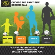 Athletic Works Size 4 Soccer Ball, Blue