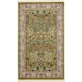 thumbnail image 1 of Unique Loom Narenj Tapis de Chasse Texturé 3' x 5' Rectangle Vert/tan, 1 of 2