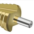 thumbnail image 4 of 4-42mm HSS Titanium Coated Step Drill Bit Drilling Power Tool Compatible Metal HSS Wood Hole Opener Cone, 4 of 5