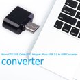 thumbnail image 2 of Adaptador OTG Adaptador de cable de datos micro USB USB 2.0 a convertidores de conector USB OTG para Android FLhrweasw El nuevo, 2 of 7