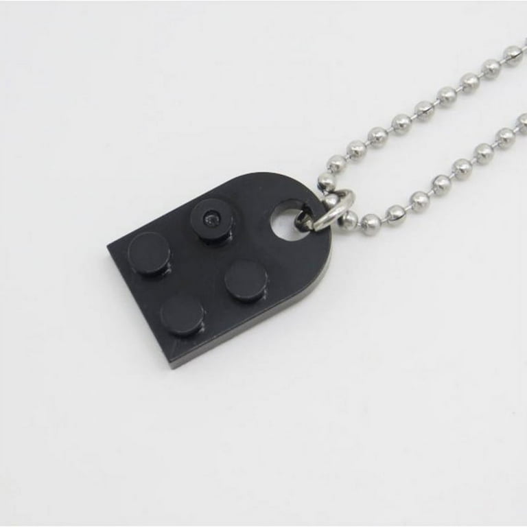 MageCrux 1pc Trendy Couples Brick Lego Heart Pendant Shaped Necklace Friendship