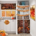 thumbnail image 2 of Fall Kitchen Curtains Autumn Window Curtains and Valances Set 36 Inch, Farmhouse Pumpkin Rustic Short Tier Curtain for Kitchen, Thanksgiving Harvest Small Kitchen Decor, 2 of 6