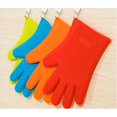 thumbnail image 2 of Heat Resistant Silicone Glove Cooking Baking BBQ Oven Pot Holder Red, 2 of 6
