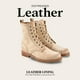 thumbnail image 4 of Botas de combate Frye Veronica para mujer, piel de toga blanca, 6,5 m, 4 of 9