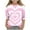 Pink, variant on QNANSPI T-Shirts for Girls, Girls Short Sleeve Tops, QNANSPI Children 3-12 Years Heart Print 3/4 Sleeve Round Neck Pullover Top For Boys And Girls