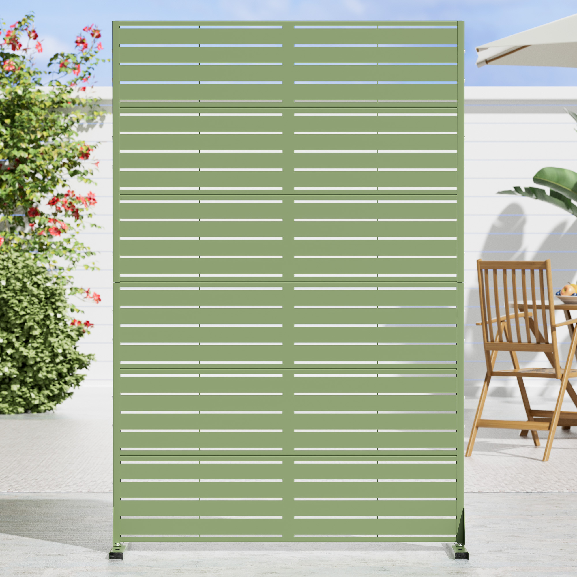 MAYEERTY Privacy Screen Fence, Heavy Duty Fence Privacy Screen Outdoor 72x47x16in 6-Piece Set