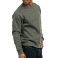 thumbnail image 2 of Men's Cotton Fleece Sweatshirt Heavyweight Crew Neck Long Sleeve Tops S-3XL Regular Big & Tall Plain Menswear Simple Solid Sweaters Hoodie Pullover, 2 of 4