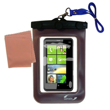 Gomadic Clean and Dry Waterproof Protective Case Suitablefor the HTC HD7S to use Underwater