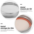 thumbnail image 3 of BESTYASH 24Jgo Tapas De Metal Para Frascos Con Para Almacenamiento Color Plata, 3 of 6