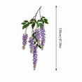 thumbnail image 4 of Violete Artificial Wisteria Flower Hanging Ornament, Long Stem Plastic Vine Decor in Blue, Pink, White, Purple for Indoor Living Room Wall and Ceiling Decoration, 4 of 8